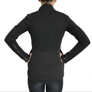 The Base. Athletic Jacket. Zipper Detail. Black